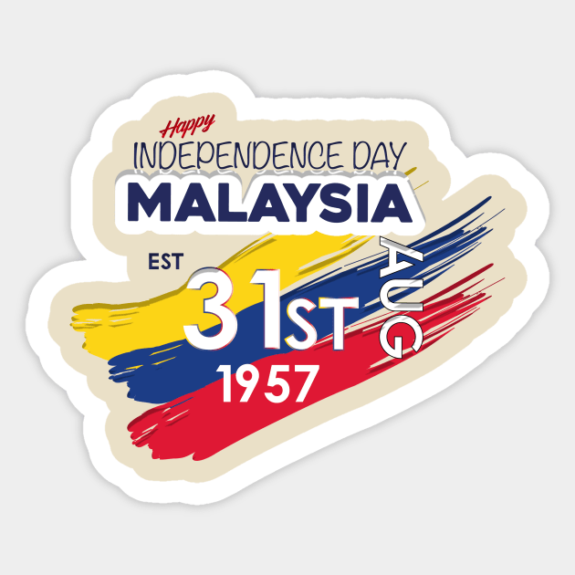 Happy Independence Day Celebration Malaysia Sticker by alzo